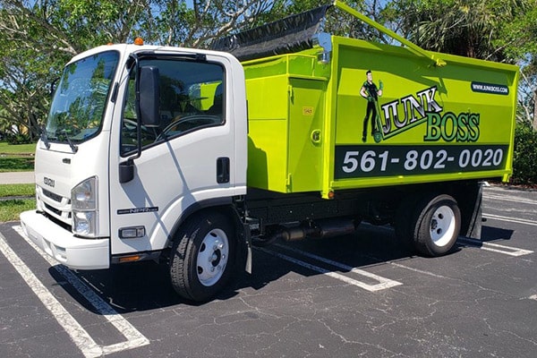 Junk Boss truck in the parking lot