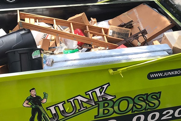 Junk Boss truck loaded with junks